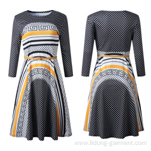 Women Casual Loose Long Sleeve Dress